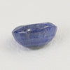 1.33ct Recrystallized Opaque Blue Sapphire Oval 7x5 Lab Created