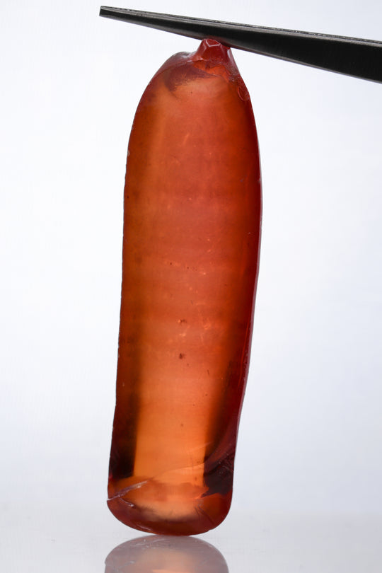 29.2-30.9gr 1pc Recrystallized Orange Padparadscha Sapphire Lab Created Rough