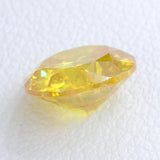 1.9ct Recrystallized Rutile Radiant Yellow Round 7.5 mm Lab Created Loose Stone