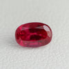 0.58-0.7ct 1pc Pigeon Blood Red Ruby (Hydrothermal) Oval 6x4 Lab Created