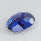 1.15ct Recrystallized Blue Sapphire (Hydrothermal) Oval 7x5 Lab Created
