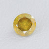 0.52ct Recrystallized Rutile Radiant Yellow Round 4.5 mm Lab Created Loose Stone