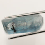18.5ct Hydrothermal Beryl Blue Aquamarine Collectible Crystal Lab Created Rough