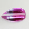 13.22ct Recrystallized BiColor Pink/White Sapphire Fancy Shape 22x11 Lab Created