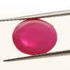 4.53ct Pigeon Blood Star Ruby (Surface Diffusion) Oval Cabochon 11x9 Lab Created