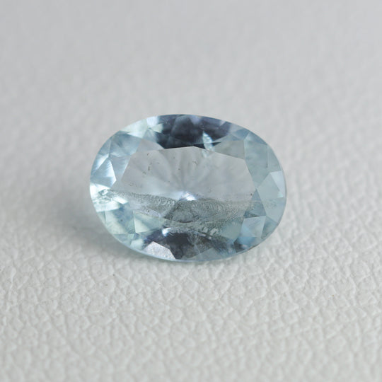 0.9-1ct 1pcs Hydrothermal Beryl Blue Aquamarine Oval 8x6 mm Lab Created Stone