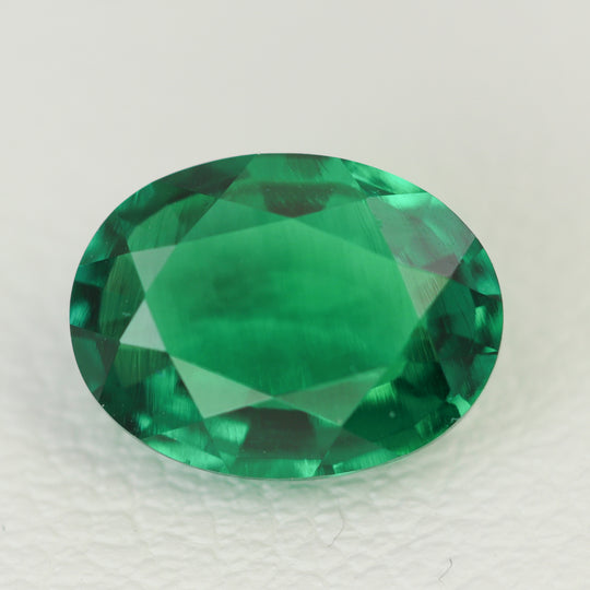 1.1-1.3ct 1pc Zambian Hydrothermal Emerald Lab Created Loose Stone