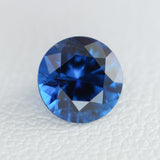 1.02ct Recrystallized Blue Sapphire (Hydrothermal) Round 6x6 Lab Created