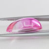 15.34ct Bi-Color Pink/White Sapphire Pear Cabochon 18x11 Lab Created