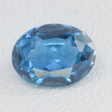 1.49ct Recrystallized Blue Sapphire (Hydrothermal) Oval 8x6 Lab Created