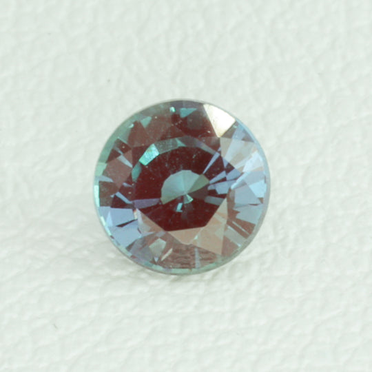 0.28-0.3ct 1pc Czochralski Alexandrite Color Change Round 4 mm Lab Created Stone