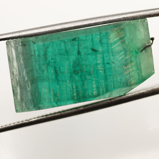 18.7ct Hydrothermal Green Beryl Collectible Crystal With Seed Lab Created Rough