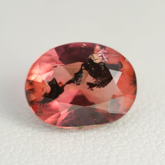 2.1ct Hydrothermal Orange Morganite (Beryl) Oval 10x8 mm Lab Created Loose Stone