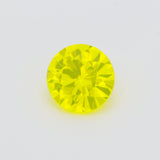 1.11-1.16ct 1pc Round 6 mm Recrystallized Neon Yellow Garnet (YAG) Lab Created