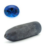 84-87gr 1pc Dark Blue Spinel #113 Djeva Lab Created Faceting Rough Stone