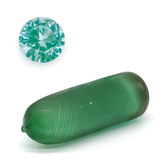 62-69gr 1pc Light Blue Paraiba Spinel #135 Djeva Lab Created Faceting Rough Stone