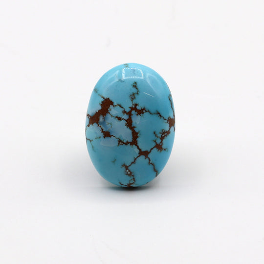 15ct Natural Turquoise Oval Cabochon From Maikain Kazakhstan