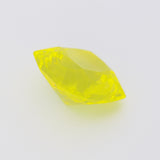 6.5-6.54ct 1pc Cushion 10 mm Recrystallized Neon Yellow Garnet (YAG) Lab Created