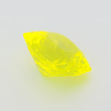 3.52-3.62ct 1pc Cushion 8 mm Recrystallized Neon Yellow Garnet (YAG) Lab Created