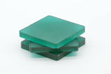 239gr 3pcs Garnet Paraiba Color (YAG Ceramic) Lab Created Faceting Rough Stone