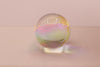 87.68ct Mystic Rainbow Glass Sphere Ball 25mm Lab Created