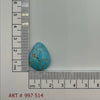20.5ct Natural Turquoise Pear Cabochon From Kazakhstan