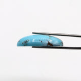 20.8ct Natural Turquoise Oval Cabochon From Maikain Kazakhstan