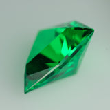 6.8ct Tsavorite Green Garnet (YAG) Trillion 12x12 mm Lab Created Loose Stone