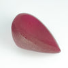 160ct Recrystallized Strong Red Ruby Pear Shape Lab Created