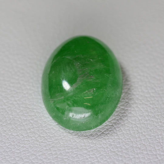 14.7ct Tsavorite Green Garnet (YAG) Oval Cabochon 16x12 mm Lab Created Stone