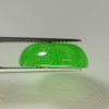 14.76ct Tsavorite Green Garnet (YAG) Oval Cabochon 15.5x12 mm Lab Created Stone