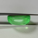 16.3ct Tsavorite Green Garnet (YAG) Oval Cabochon 16x12 mm Lab Created Stone