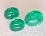 6.47ct set Colombian Hydrothermal Emerald Lab Created Loose Stone