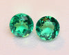 1.62ct 2pcs Colombian Hydrothermal Emerald Lab Created Loose Stone