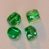 0.87-0.97ct 1pc Green Gadolinium Gallium Garnet (GGG) RD4 Preform Lab Created