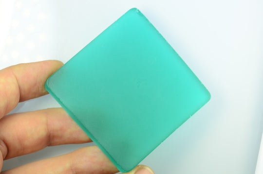 79-80gr 1pc Recrystallized Paraiba Blue Garnet (YAG Ceramic) Cuboid Lab Created