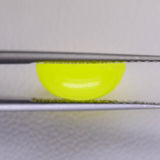 4.5ct 1pcs Recrystallized Yellow Garnet (YAG) Oval Cabochon 10x8 mm Lab Created