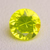 1.2-1.3ct 1pcs Round 6 mm Recrystallized Neon Yellow Garnet (YAG) Lab Created