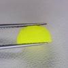 6.98ct Recrystallized Neon Yellow Garnet (YAG) Round Cabochon 10 mm Lab Grown
