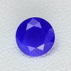 1.03-1.06ct 1pc Blue Sapphire (Flame Fusion) Round 6x6 Lab Created