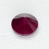 1.11-1.18ct 1pc Recrystallized Opaque Strong Red Ruby Round 6mm Lab Created