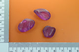 16.8gr Recrystallized Rubellite Color Sapphire Lab Created Faceting Rough