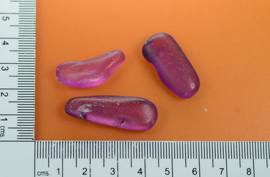 17.4gr Recrystallized Rubellite Color Sapphire Lab Created Faceting Rough