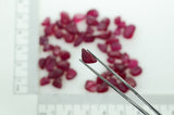 20.1gr Recrystallized Ruby Color Sapphire Lab Created Faceting Rough