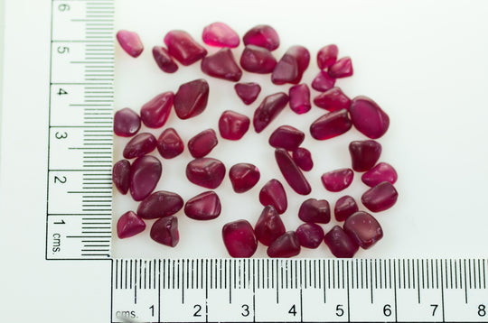 20.1gr Recrystallized Ruby Color Sapphire Lab Created Faceting Rough