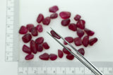 28.7gr Recrystallized Ruby Red Color Sapphire Lab Created Faceting Rough