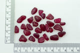 30gr Recrystallized Ruby Red Color Sapphire Lab Created Faceting Rough