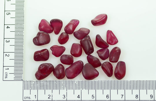 25.3gr Recrystallized Ruby Red Color Sapphire Lab Created Faceting Rough