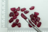 25.3gr Recrystallized Ruby Red Color Sapphire Lab Created Faceting Rough