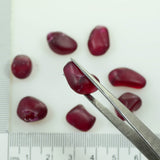 19.6gr Recrystallized Ruby Lab Created Faceting Rough